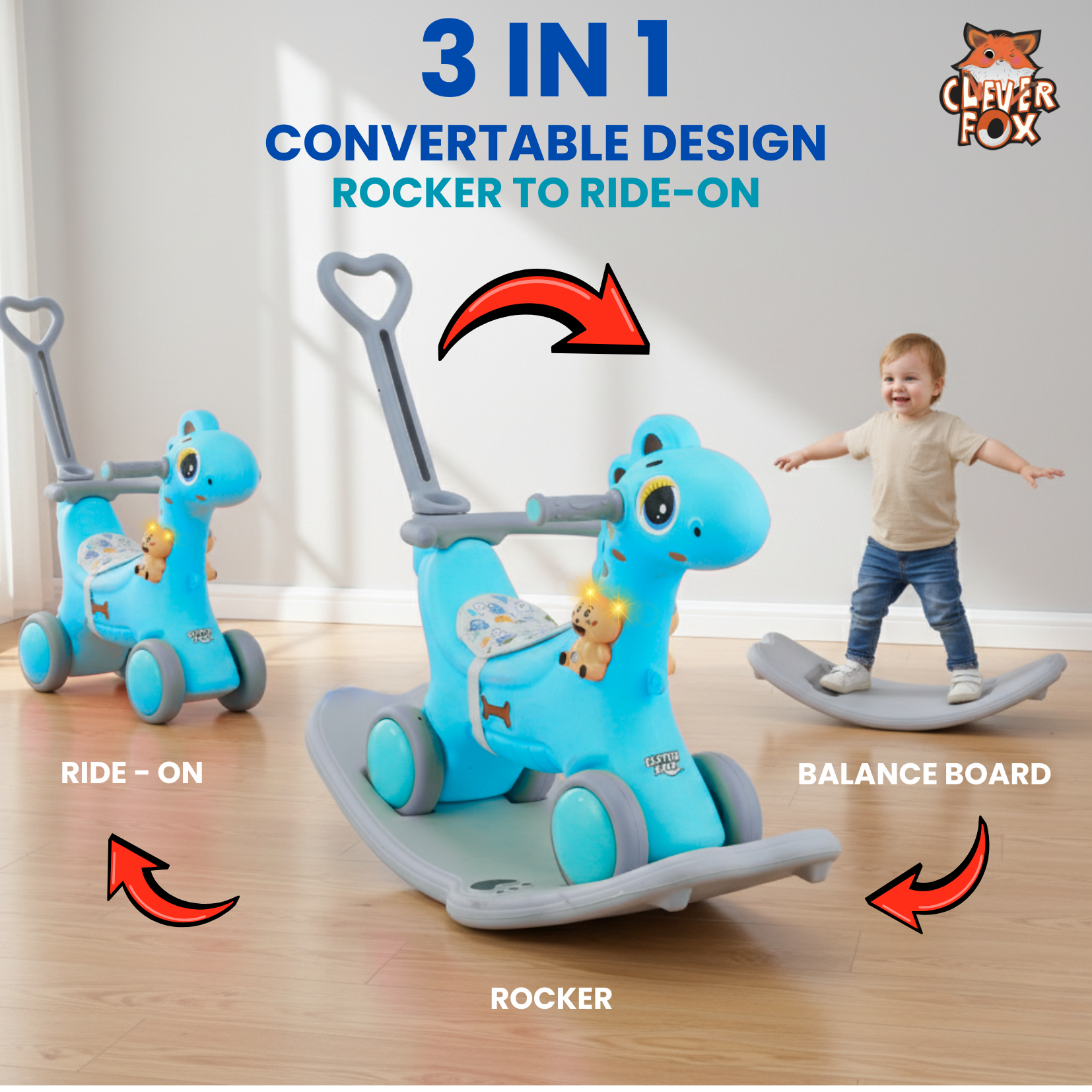 3 in 1 Dino DLX Rocker