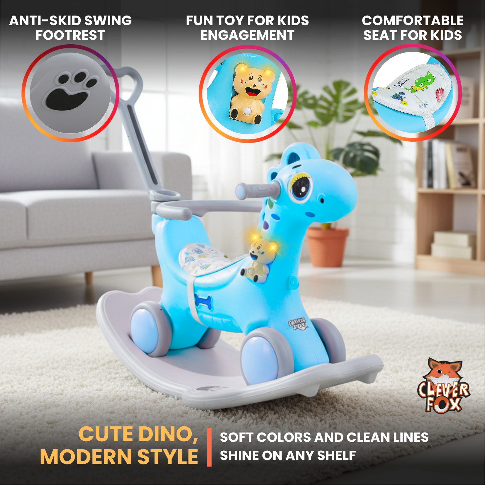 3 in 1 Dino DLX Rocker