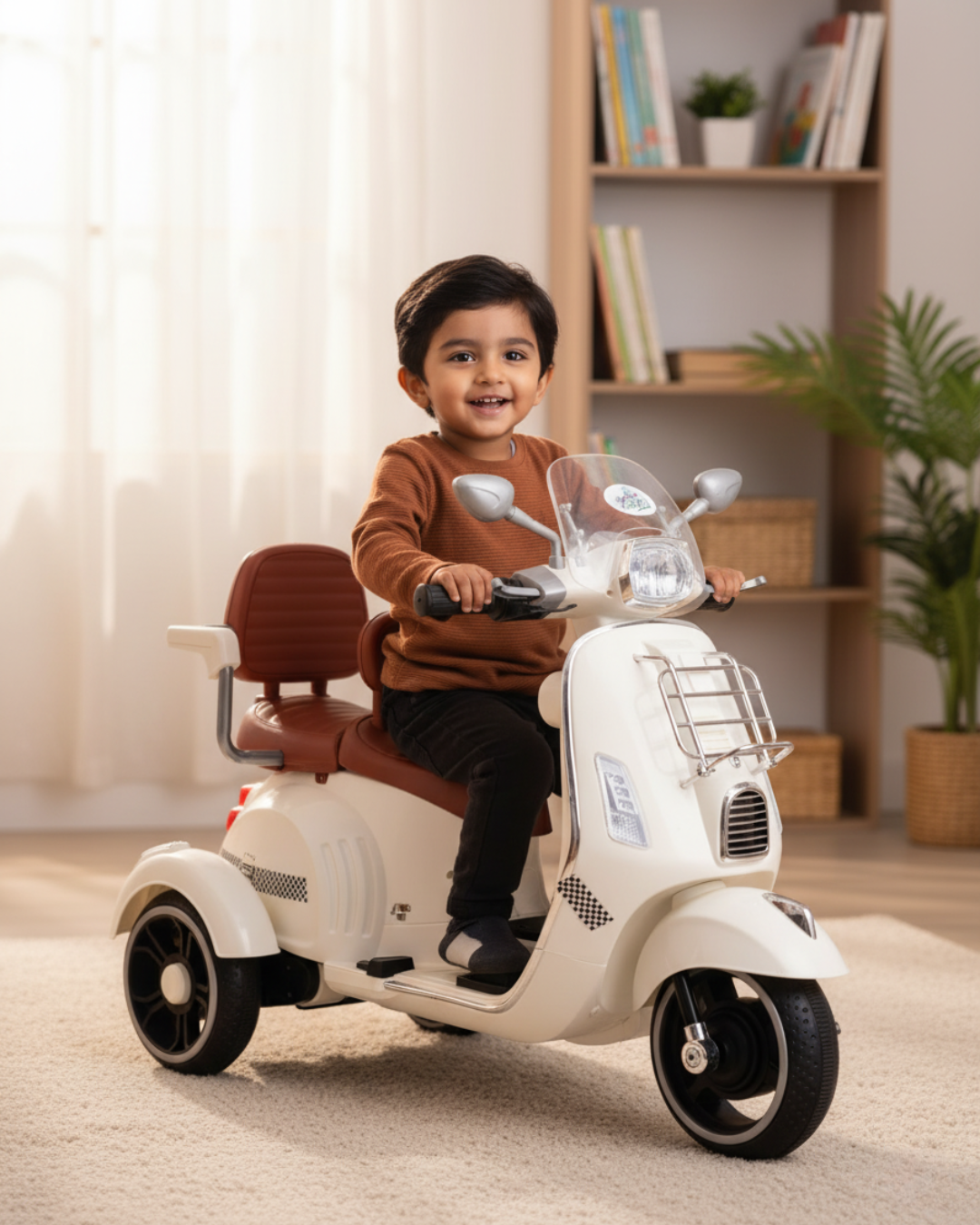 Kurb Toys™ Vespino Ride-On Scooter (Double Seater with Remote)