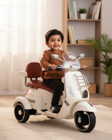 Kurb Toys™ Vespino Ride-On Scooter (Double Seater with Remote)