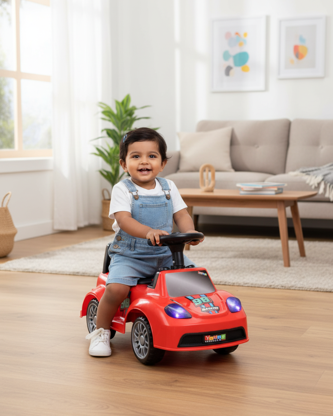 Kurb Toys™ Racing Rider Push Ride-On Car (Buzz Rider Style)