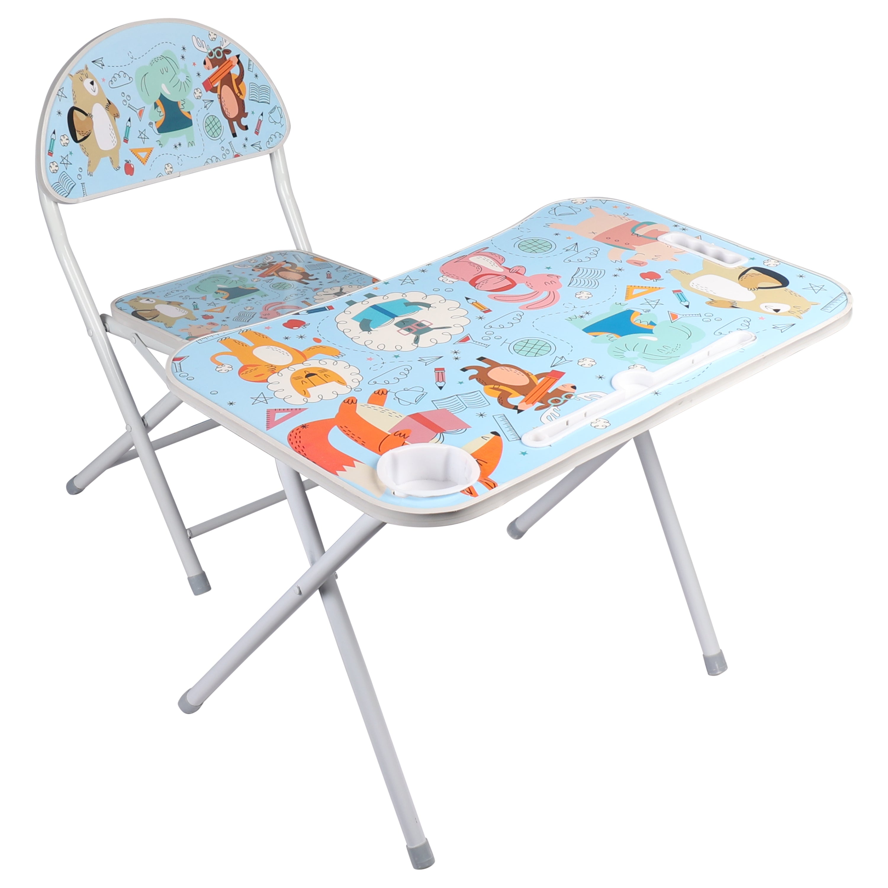 KURB Baby Table Chair Set (Animal print)
