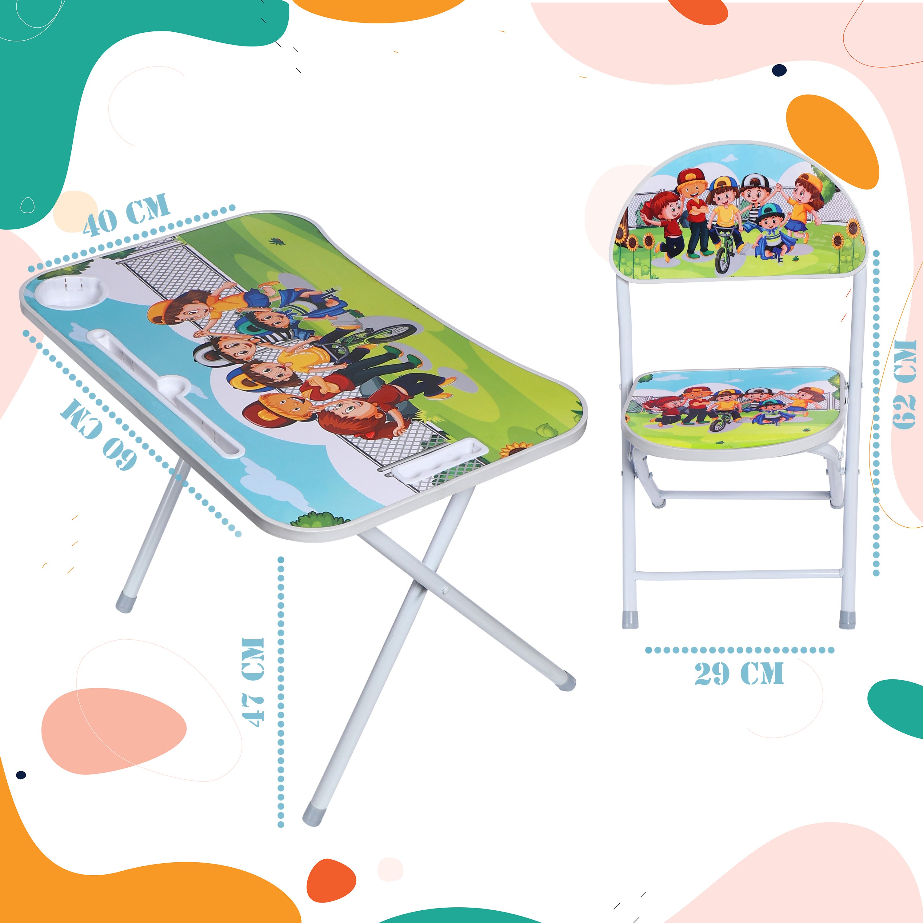 KURB Baby Table Chair Set (Kids print)