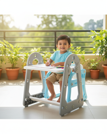 Kurb Toys™ Kids Study Table & Chair Set (Activity + Learning Desk)