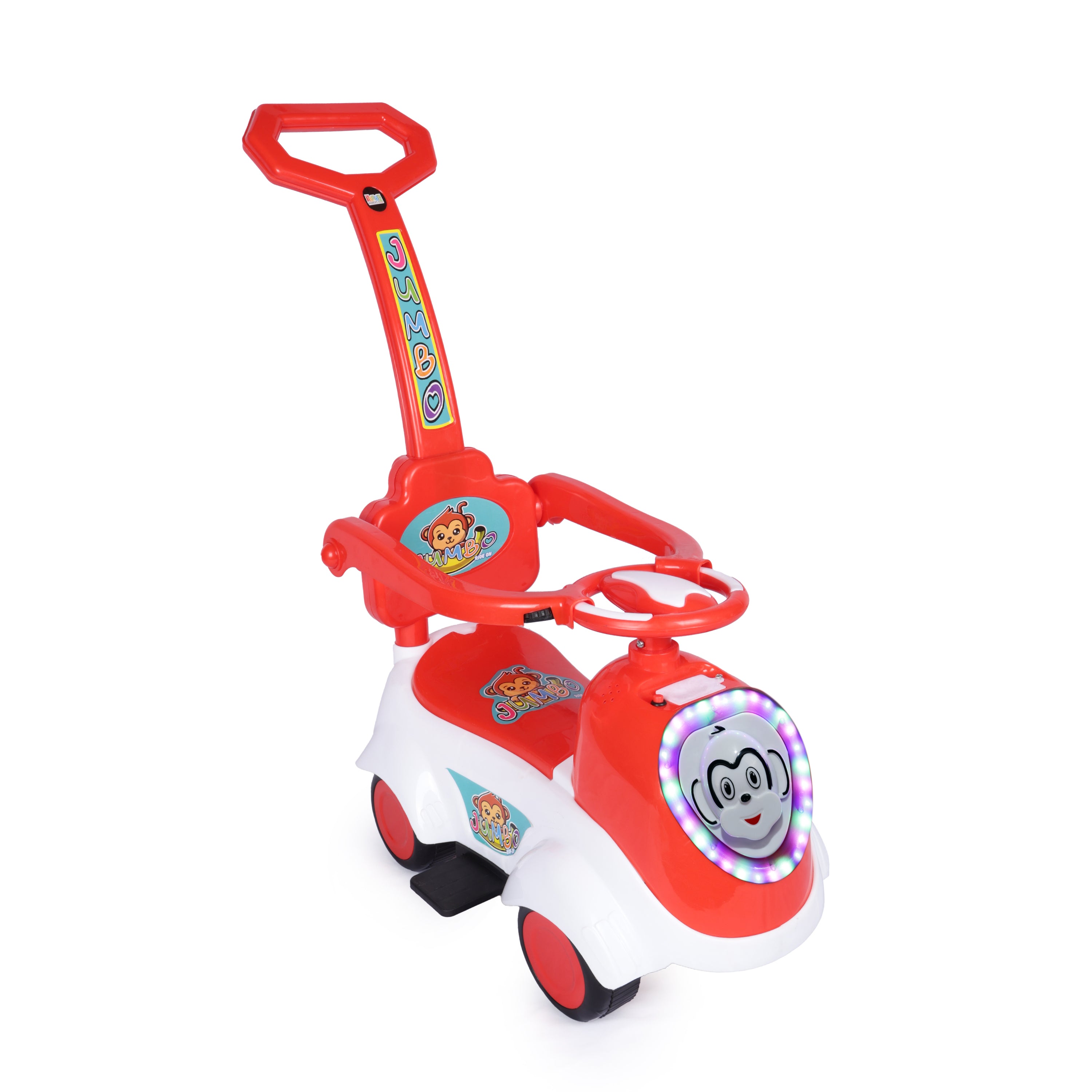 Kurb Toys™ Dash Racer Push Ride-On Car (With Parental Handle & Safety Guard)