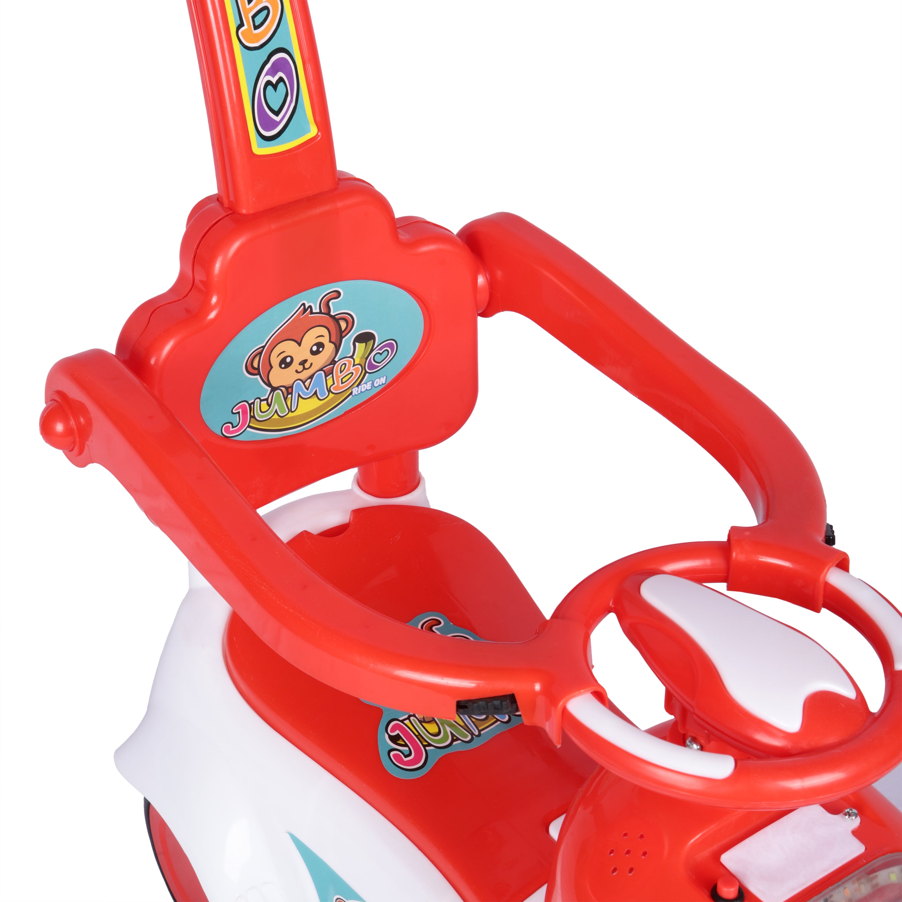 Kurb Toys™ Dash Racer Push Ride-On Car (With Parental Handle & Safety Guard)