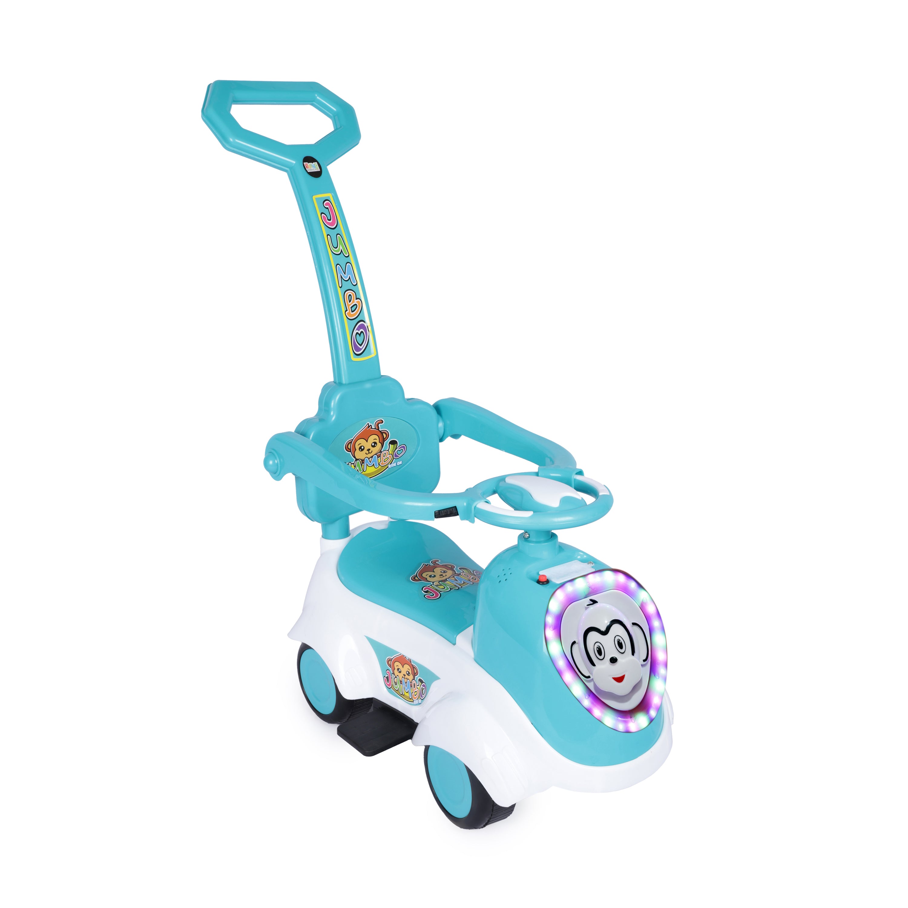 Kurb Toys™ Dash Racer Push Ride-On Car (With Parental Handle & Safety Guard)