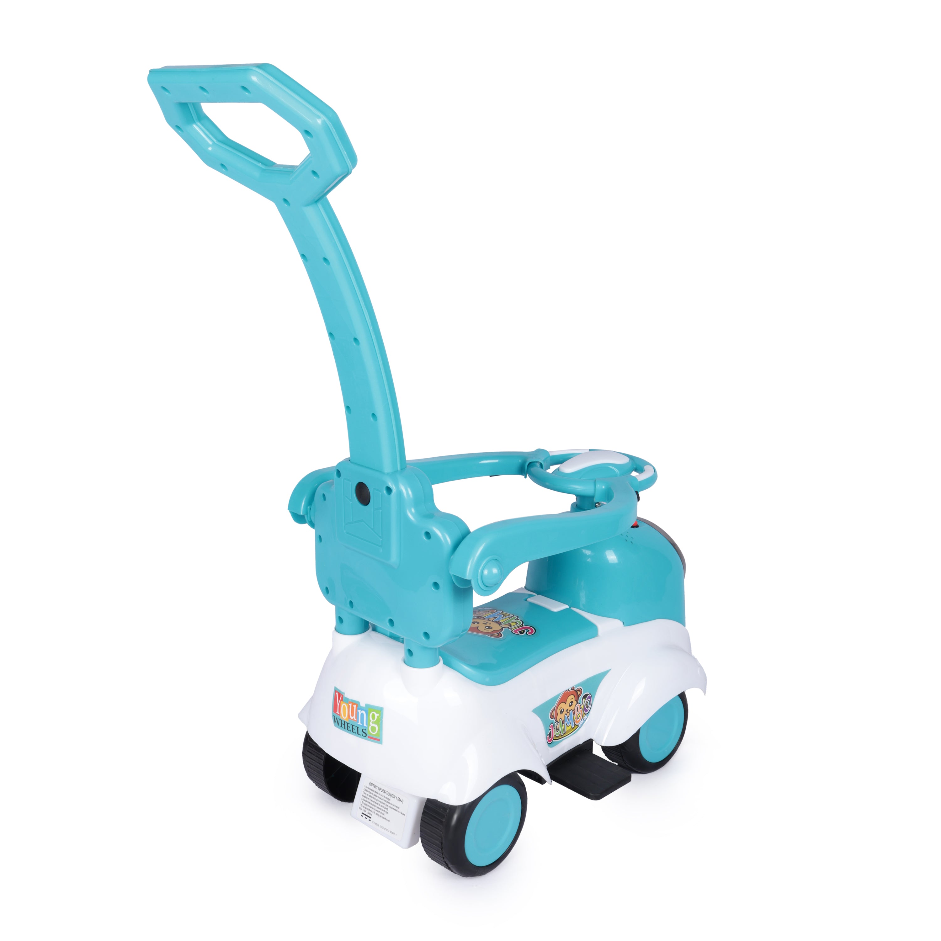 Kurb Toys™ Dash Racer Push Ride-On Car (With Parental Handle & Safety Guard)