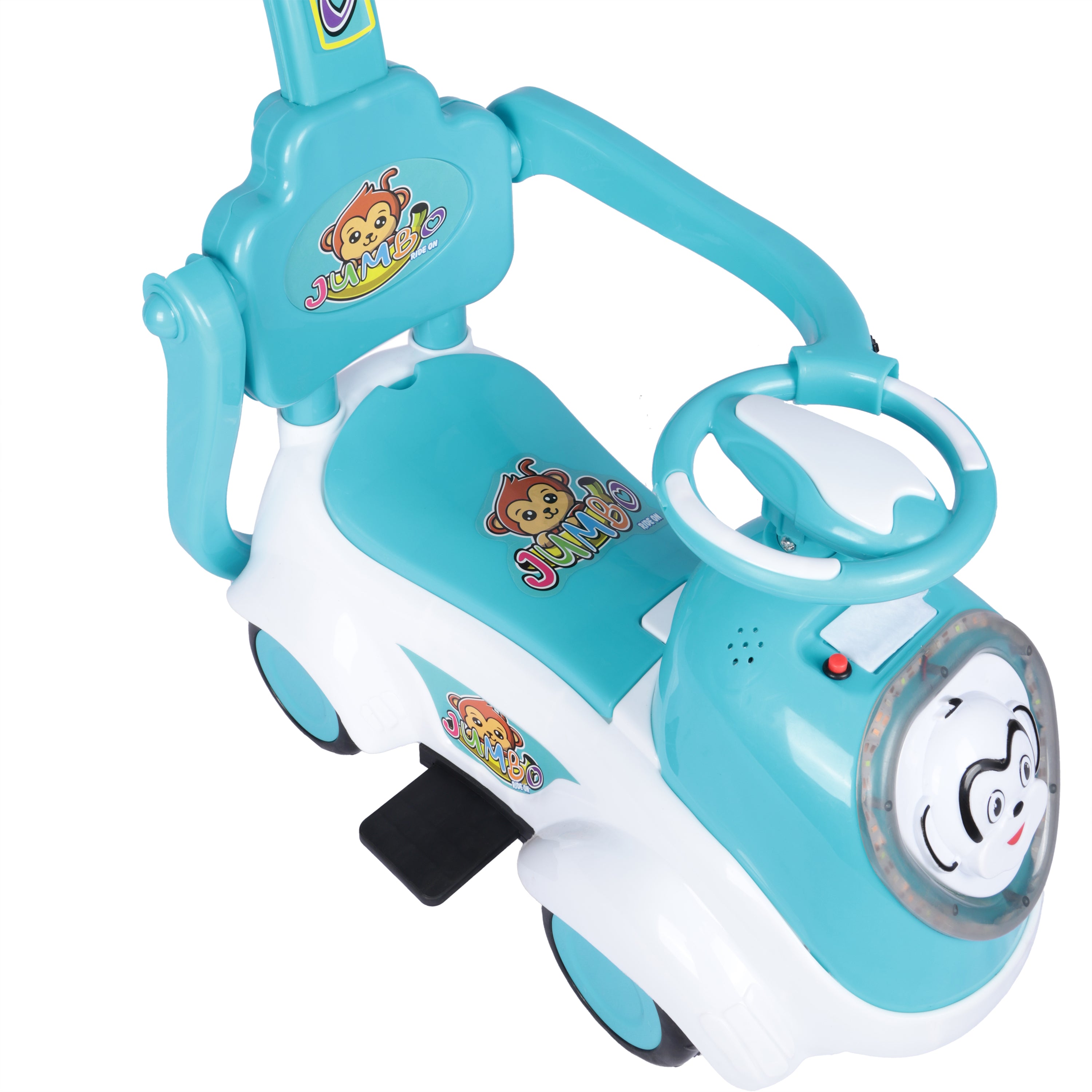 Kurb Toys™ Dash Racer Push Ride-On Car (With Parental Handle & Safety Guard)