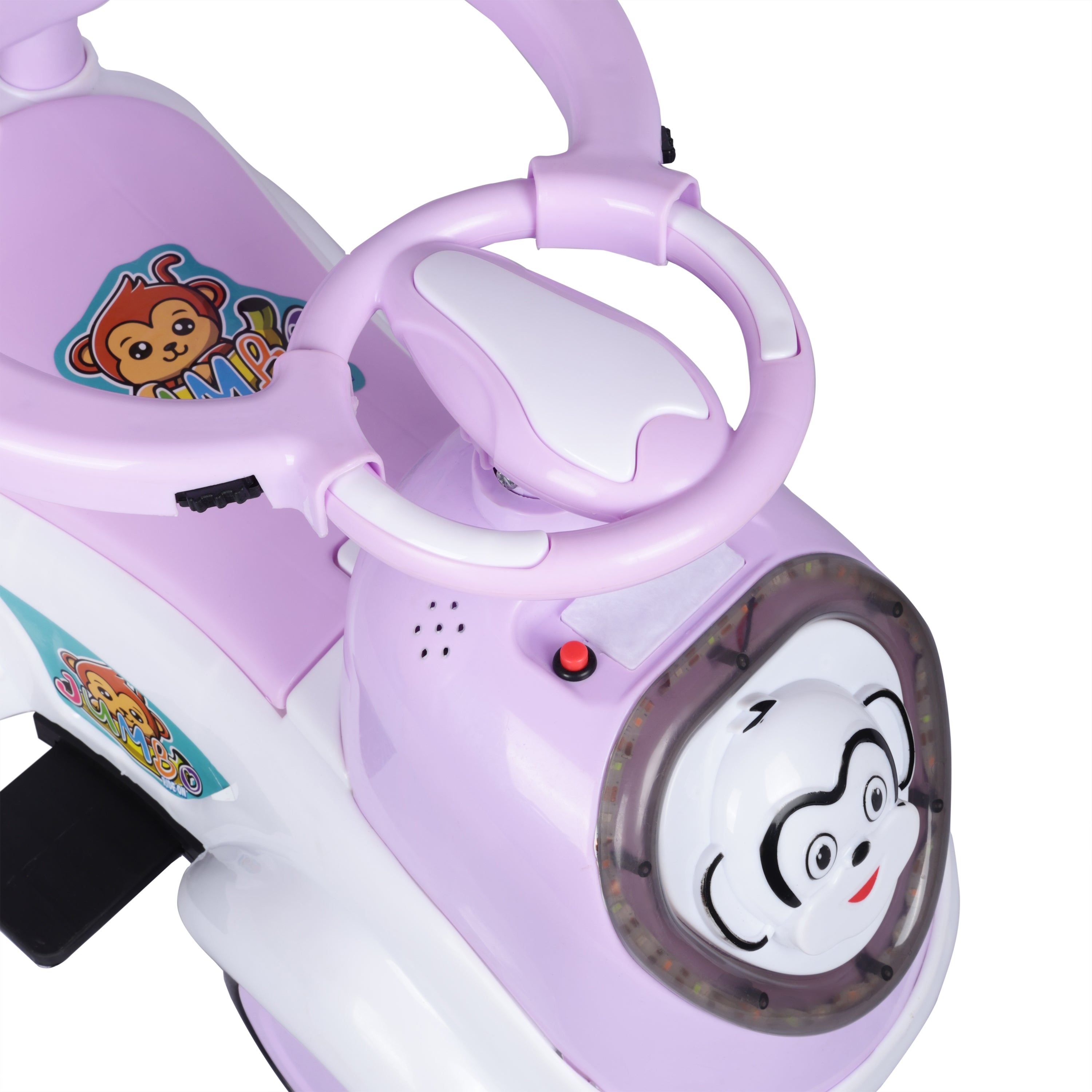Kurb Toys™ Dash Racer Push Ride-On Car (With Parental Handle & Safety Guard)