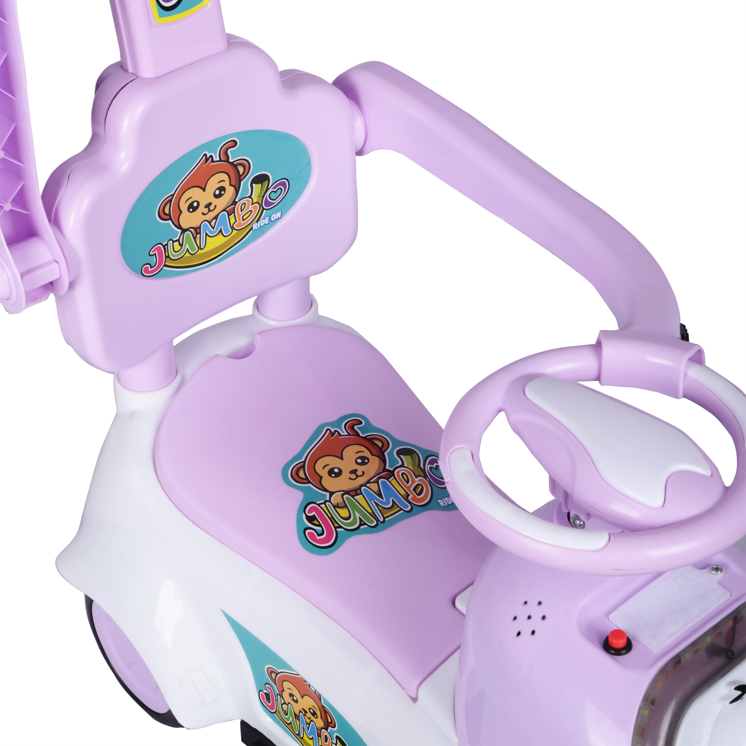 Kurb Toys™ Dash Racer Push Ride-On Car (With Parental Handle & Safety Guard)