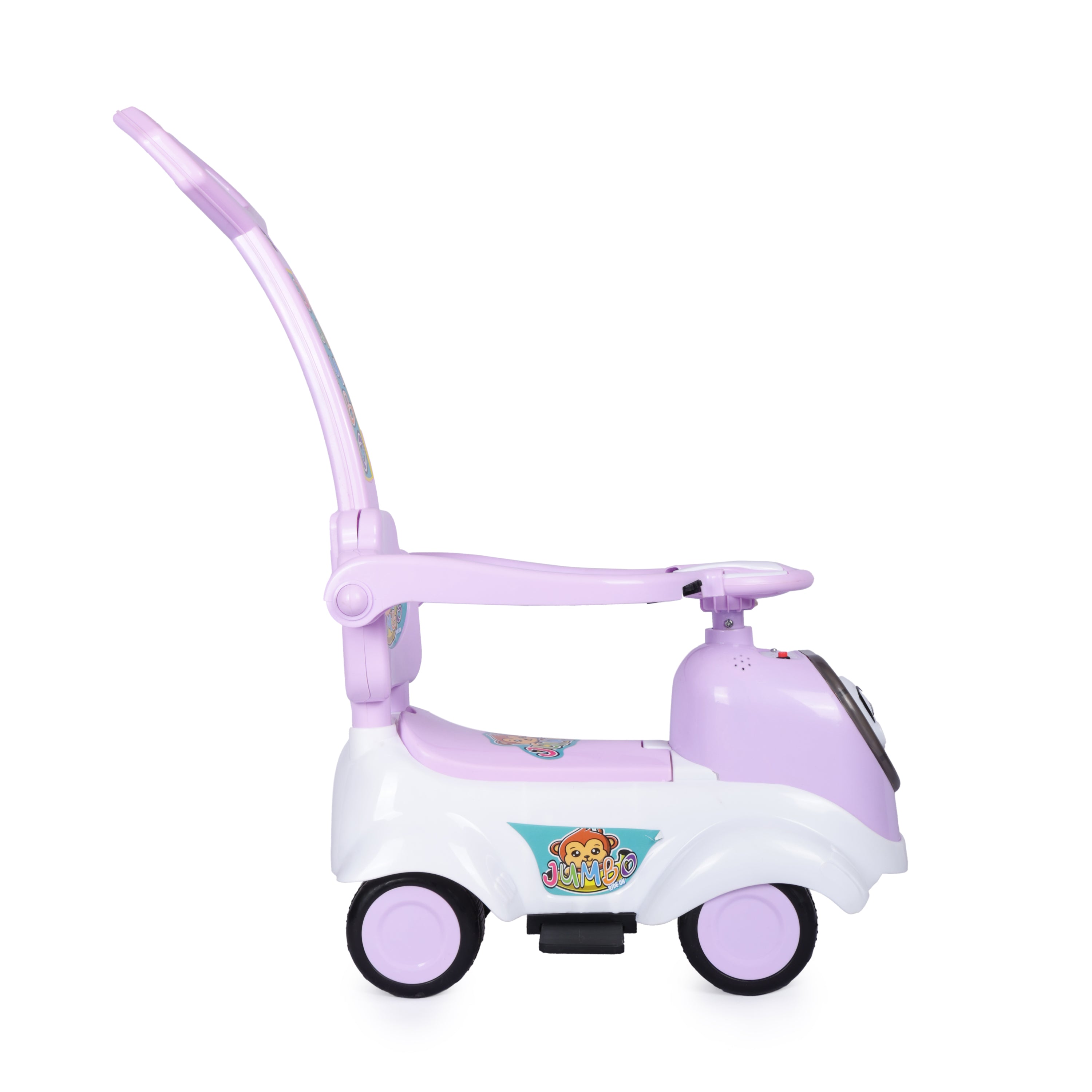 Kurb Toys™ Dash Racer Push Ride-On Car (With Parental Handle & Safety Guard)