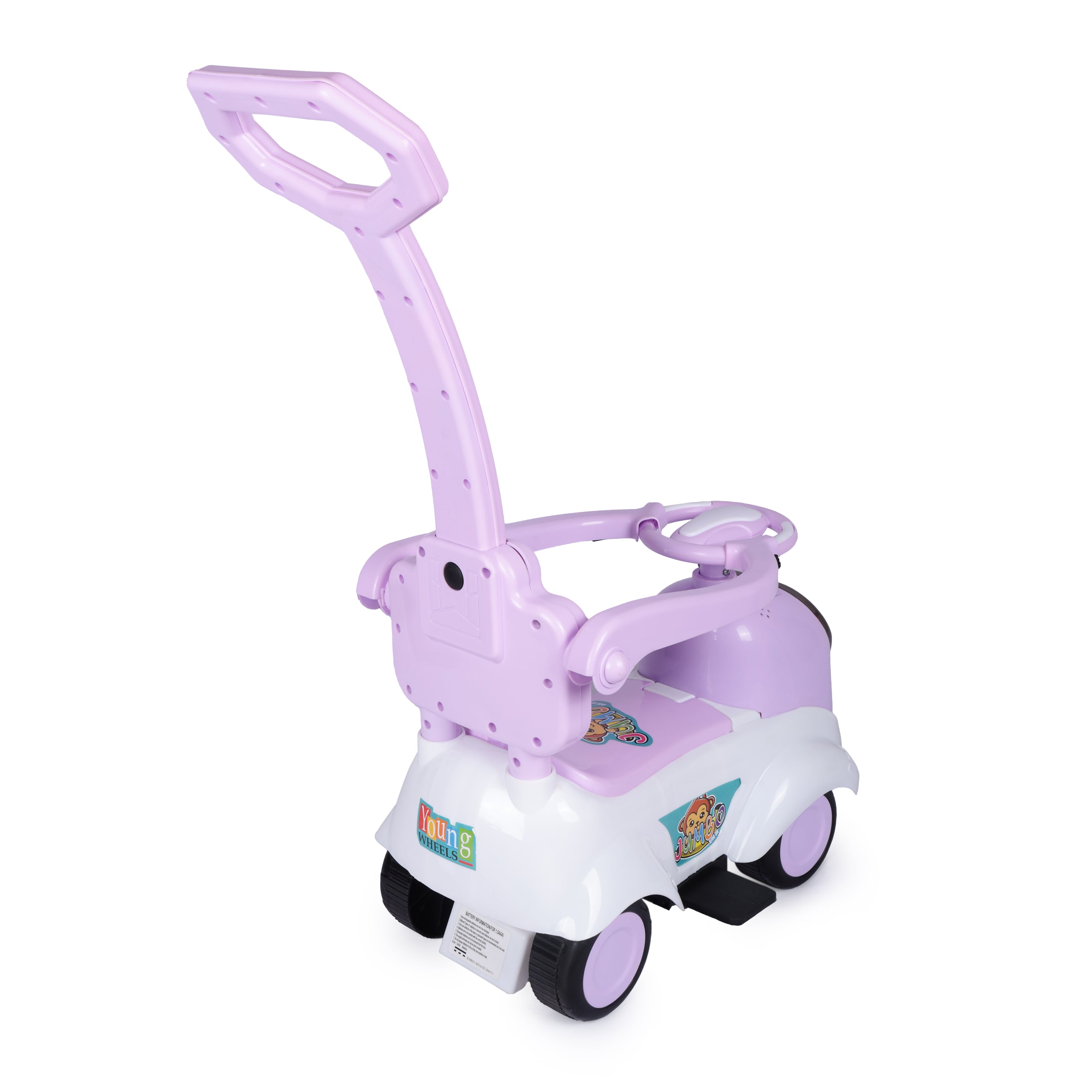 Kurb Toys™ Dash Racer Push Ride-On Car (With Parental Handle & Safety Guard)