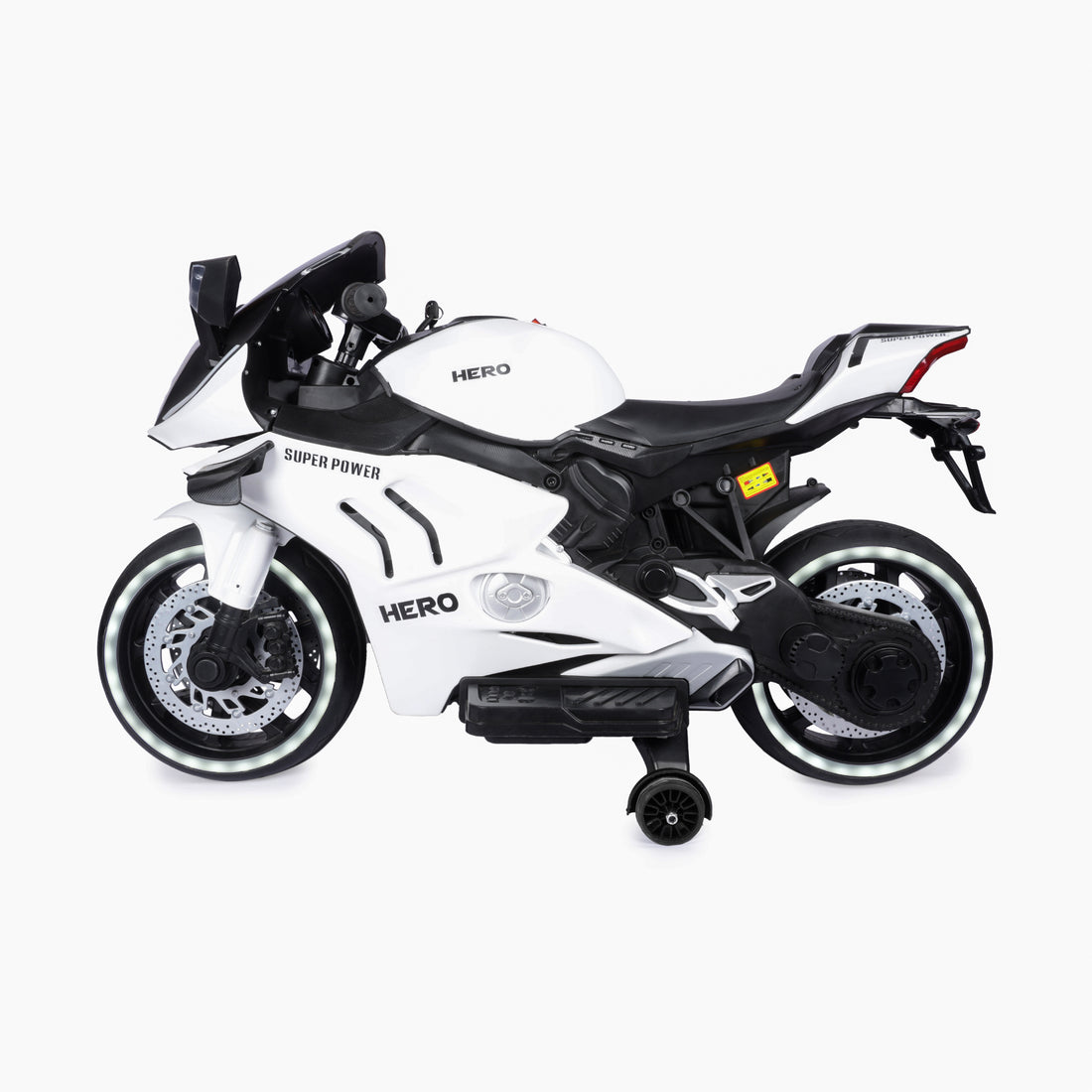 Kurb Toys Hero Battery Operated Ride-On Bike for Kids with Bluetooth & LED Lights