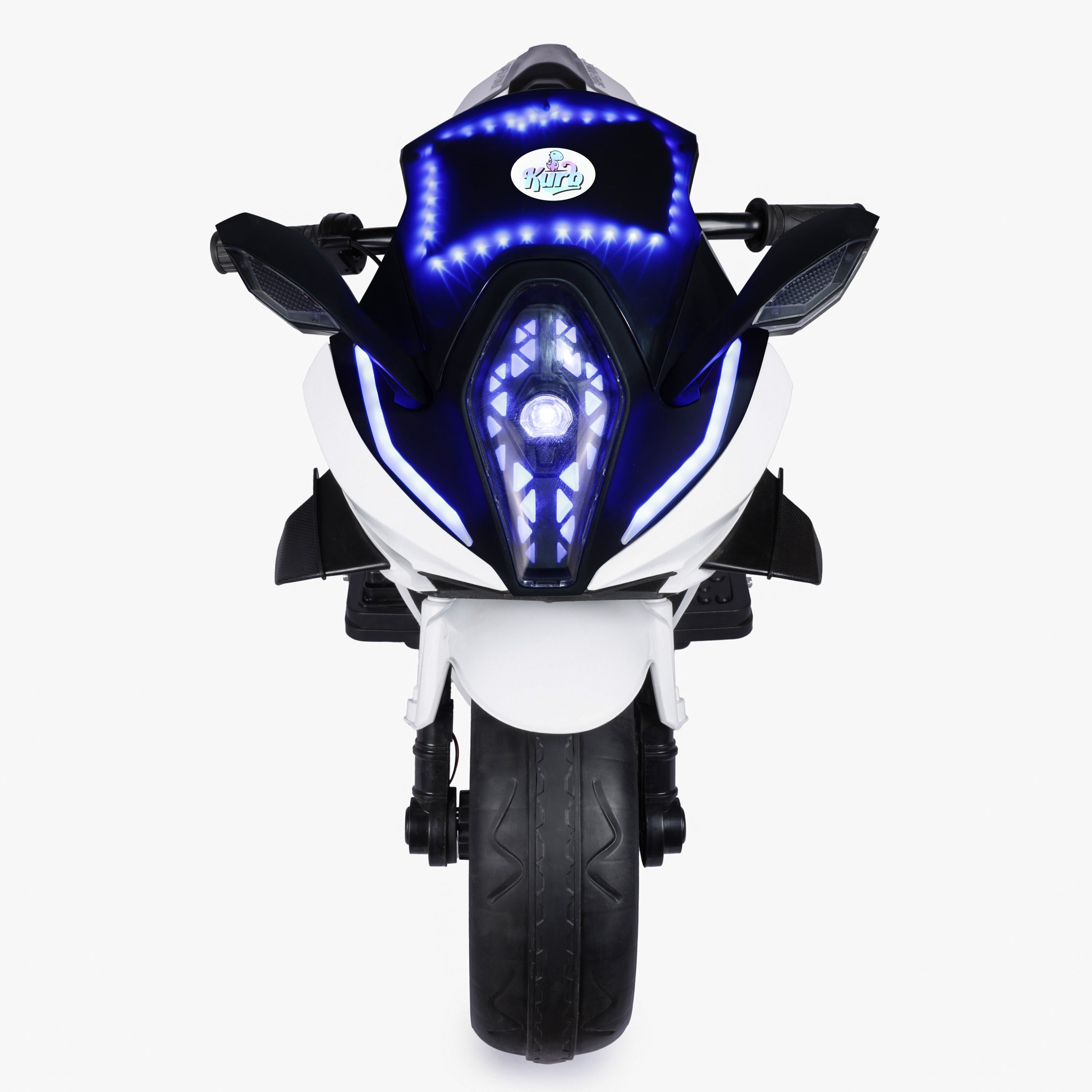Kurb Toys Hero Battery Operated Ride-On Bike for Kids with Bluetooth & LED Lights