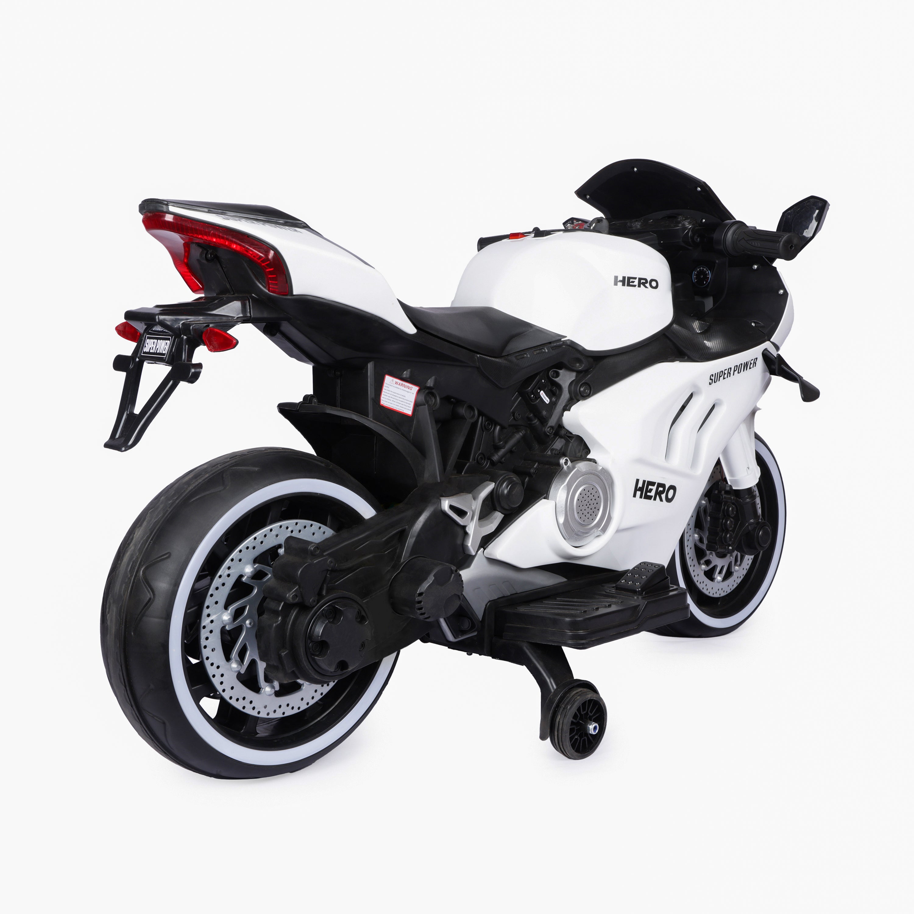 Kurb Toys Hero Battery Operated Ride-On Bike for Kids with Bluetooth & LED Lights