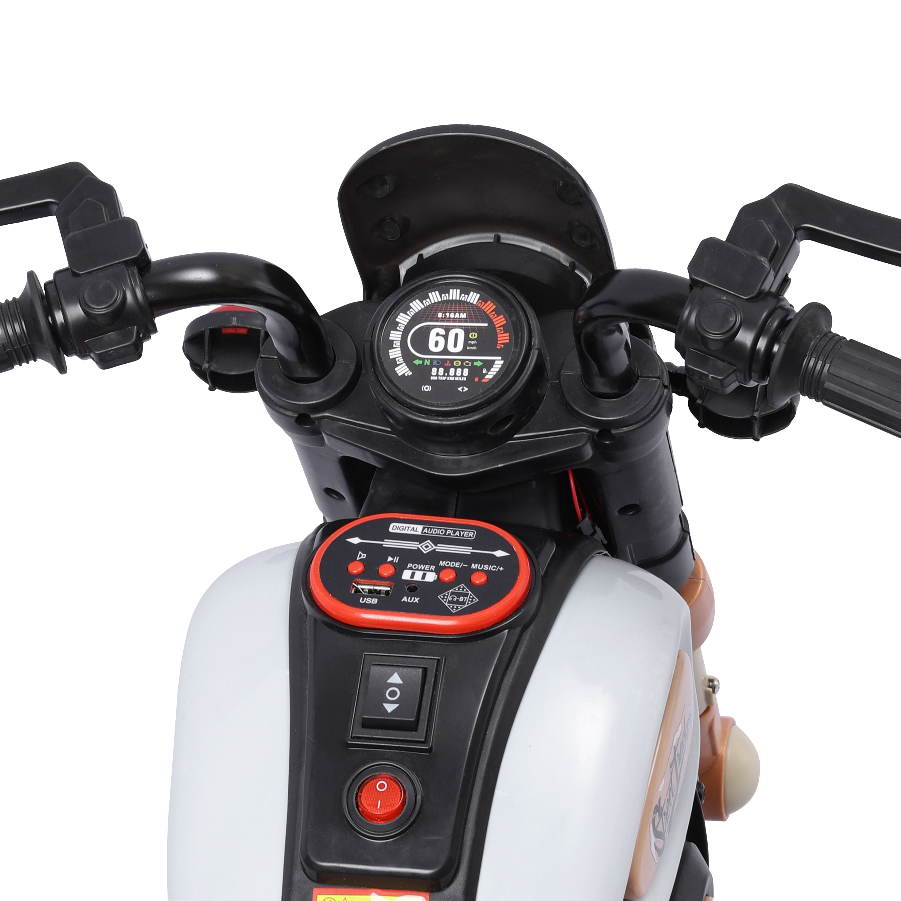 Electric Kids Bike with Remote Control | LED Lights | Music & USB | Safe Ride