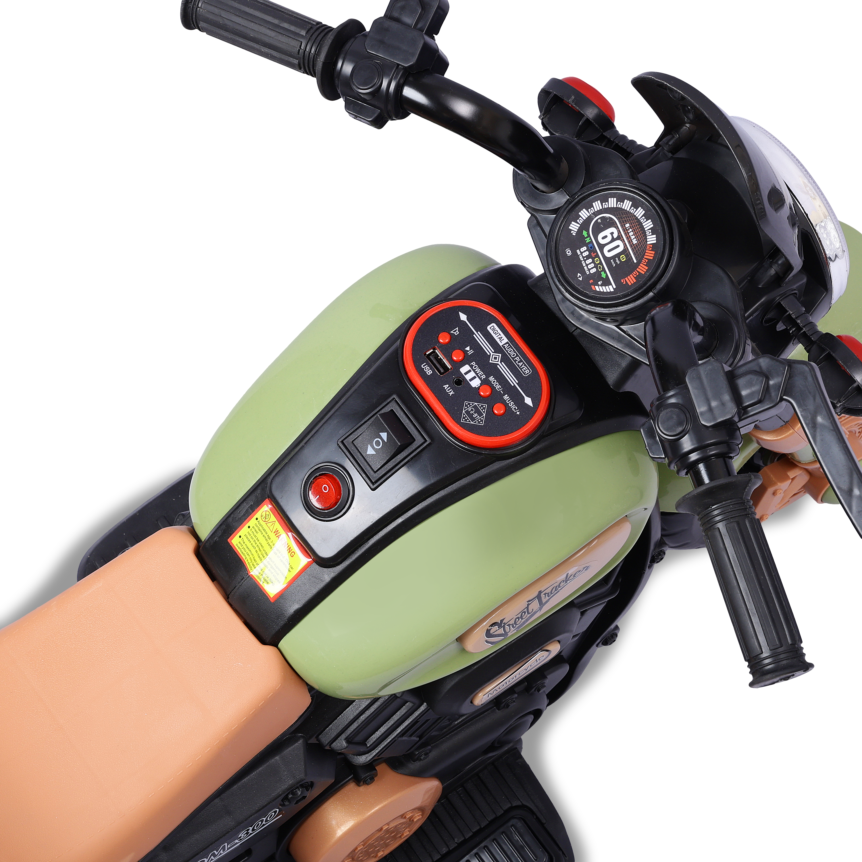 Electric Kids Bike with Remote Control | LED Lights | Music & USB | Safe Ride
