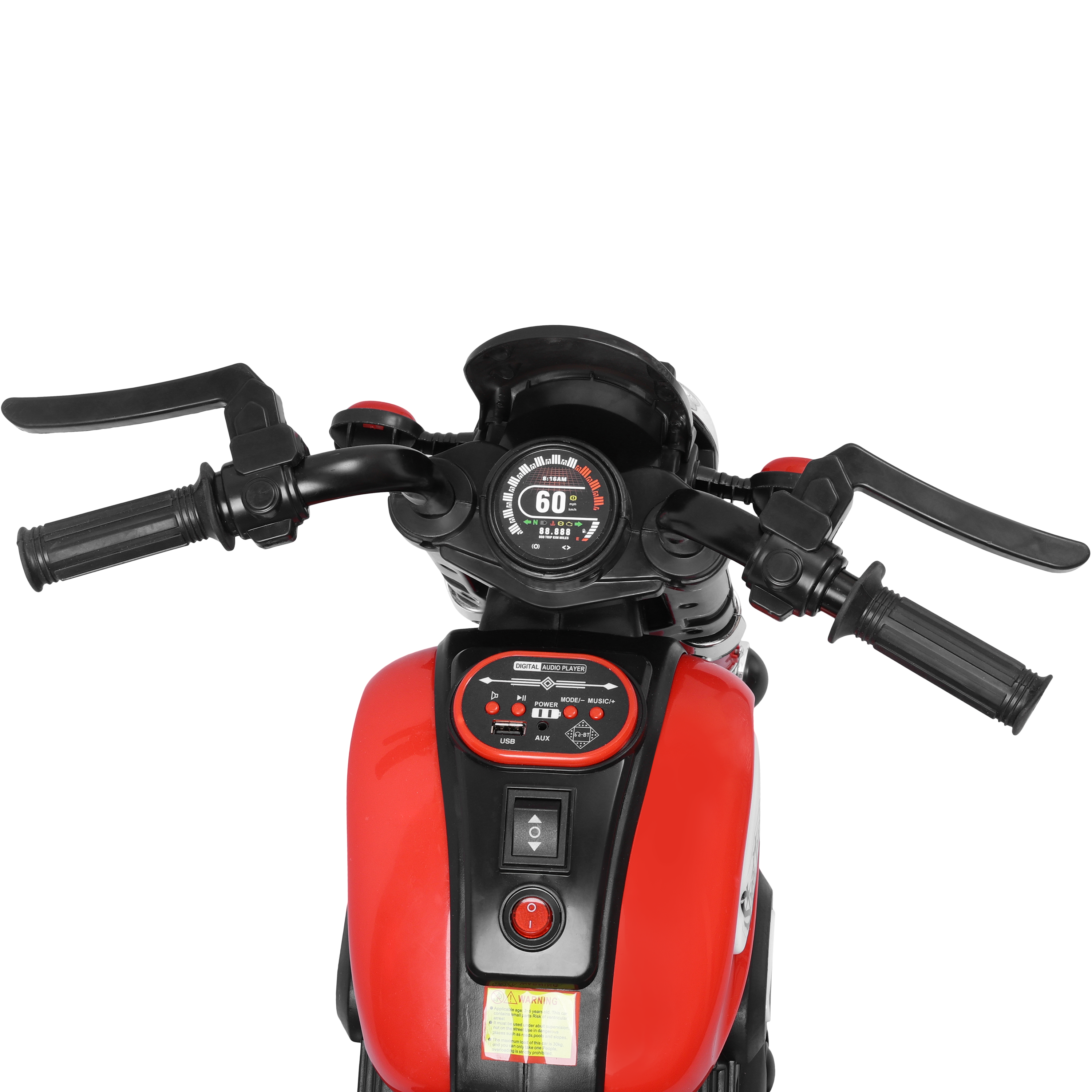 Electric Kids Bike with Remote Control | LED Lights | Music & USB | Safe Ride