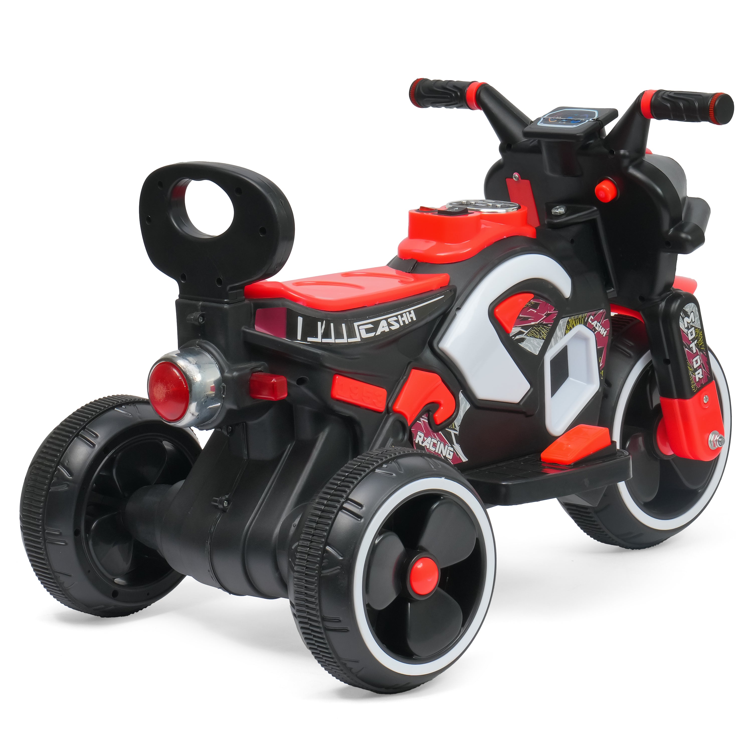 Kurb Toys Cash Bike Battery Operated Ride-On Bike for Kids with Music & LED Lights