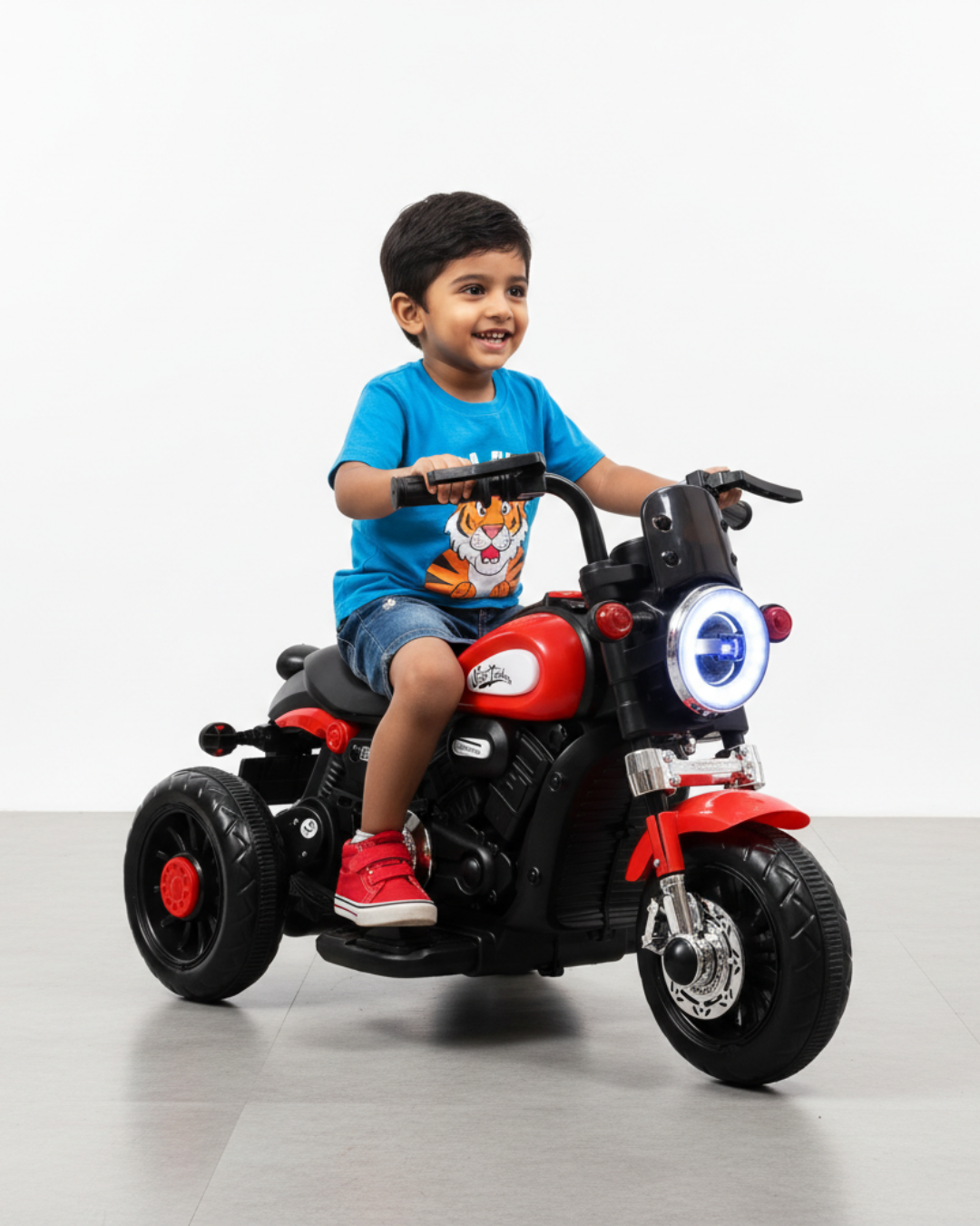 Electric Kids Bike with Remote Control | LED Lights | Music & USB | Safe Ride